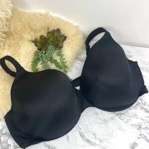 Cacique Black Lightly Lined Full Coverage Underwire Bray Size 50 DDD